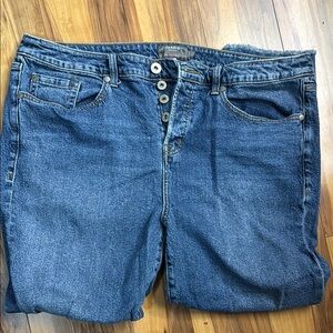 Torrid Mom Straight Vintage Stretch High Rise Blue Jeans #18223151